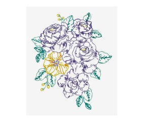 Patron de broderie Jardin...