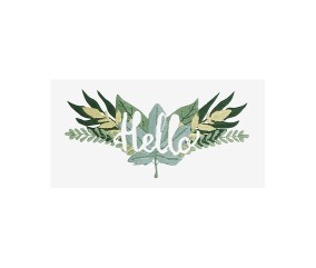 Patron de broderie Feuilles...