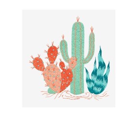 Patron de broderie Cactus...