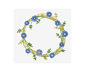 Patron de broderie Couronne...