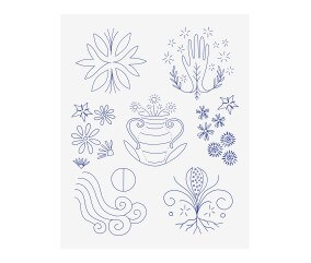 Patron de broderie Motifs...