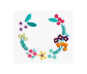 Patron de broderie Couronne...
