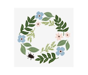 Patron de broderie Feuilles...