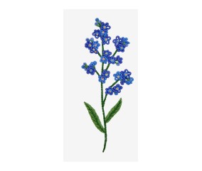Patron de broderie Myosotis...