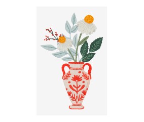 Patron de broderie Vase...