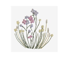 Patron de broderie Fleurs...
