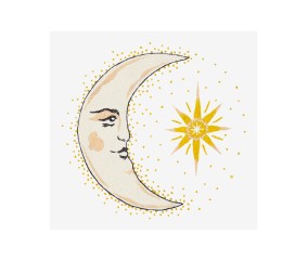 Patron de broderie Lune...