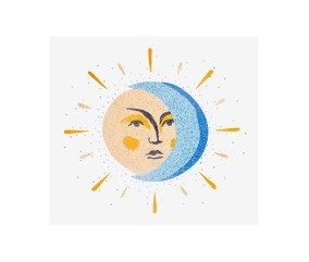 Patron de broderie Lune et...