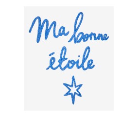 Patron de broderie Message Ma bonne étoile DMC - modèle à télécharger