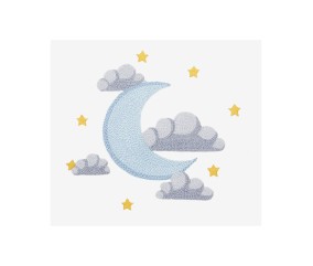 Patron de broderie Lune et...