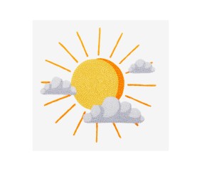 Patron de broderie Soleil...