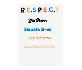 Patron de broderie Respect Girl Power DMC - modèle à télécharger