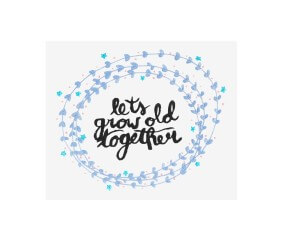 Patron de broderie Let's grow old together DMC - modèle à télécharger
