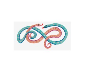 Patron de broderie Serpents entremêlés DMC - modèle à télécharger