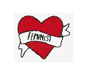 Patron de broderie Cœur Feminist DMC - modèle à télécharger