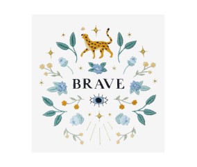 Patron de broderie Brave...