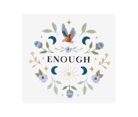 Patron de broderie Enough par Emily June DMC - modèle à télécharger