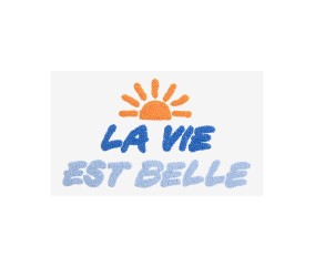 Patron de broderie La vie est belle DMC - modèle à télécharger