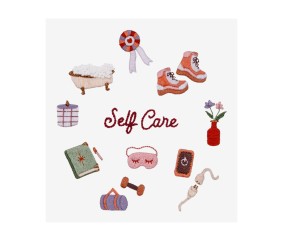 Patron de broderie Self care par Emily June DMC - modèle à télécharger