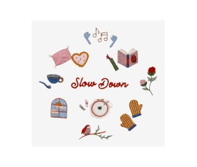 Patron de broderie Slow down par Emily June DMC - modèle à télécharger