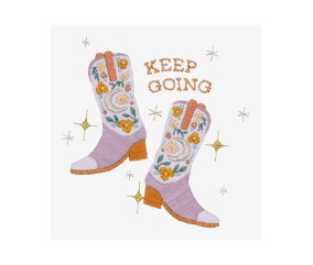 Patron de broderie Keep going par Emily June DMC