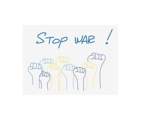 Patron de broderie Stop war DMC - modèle à télécharger