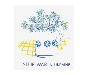 Patron de broderie Stop war in Ukraine DMC - modèle à télécharger