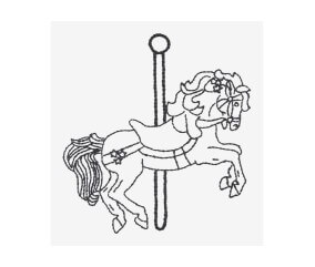 Patron de broderie Cheval...