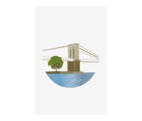Patron de broderie Pont de Brooklyn par Thread Honey DMC