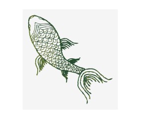 Patron de broderie Carpe koï DMC - modèle à télécharger