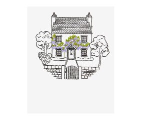 Patron de broderie Cottage...