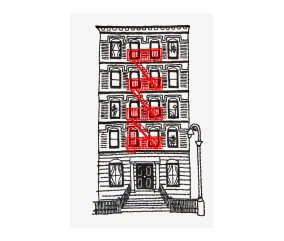 Patron de broderie Immeuble à New York DMC - modèle à télécharger