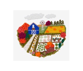 Patron de broderie Ferme en...