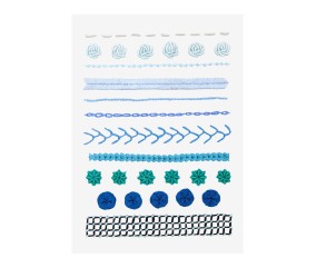 Patron de broderie Échantillon de points intermédiaire DMC