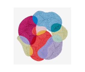 Patron de broderie Forme abstraite Célébration DMC