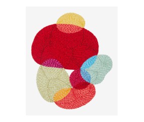 Patron de broderie Forme abstraite Joie DMC - modèle à télécharger