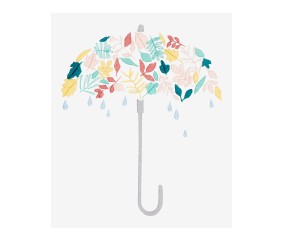 Patron de broderie Sous mon parapluie DMC - modèle à télécharger
