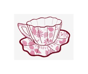 Patron de broderie Tasse en...
