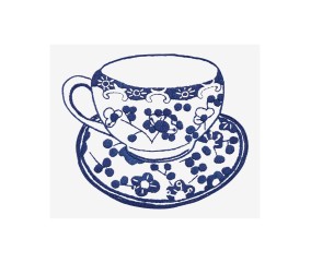 Patron de broderie Tasse en...