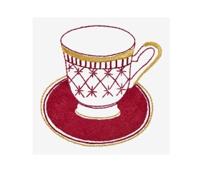 Patron de broderie Tasse en...