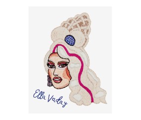 Patron de broderie Portrait Ella Vaday DMC - modèle à télécharger