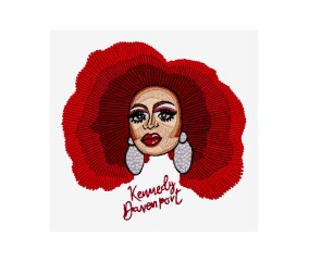 Patron de broderie Portrait Kennedy Davenport DMC