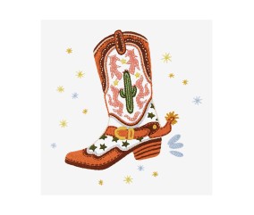 Patron de broderie Bottes de cow-boy DMC - modèle à télécharger