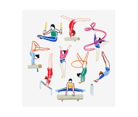Patron de broderie Gymnastique DMC - modèle à télécharger