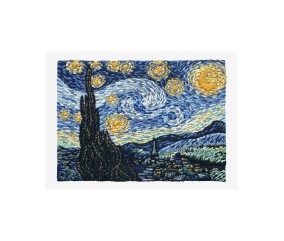 Patron de broderie La Nuit étoilée de Van Gogh DMC