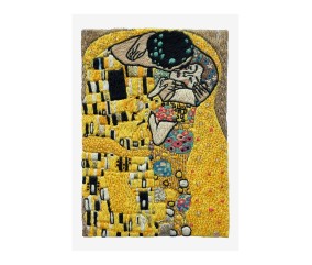 Patron de broderie Le Baiser de Klimt DMC - modèle à télécharger