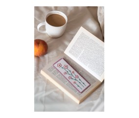 Patron de broderie Marque-pages fleuris DMC - modèle à télécharger