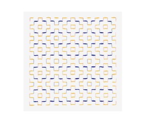 Patron de broderie Sashiko motif géométrique DMC