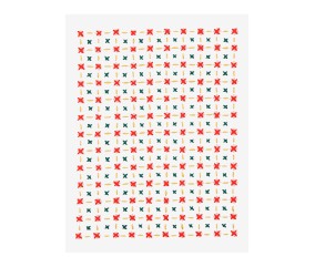 Patron de broderie Sashiko étoiles DMC - modèle à télécharger