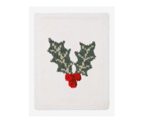 Patron de broderie Feuille de houx à repriser DMC